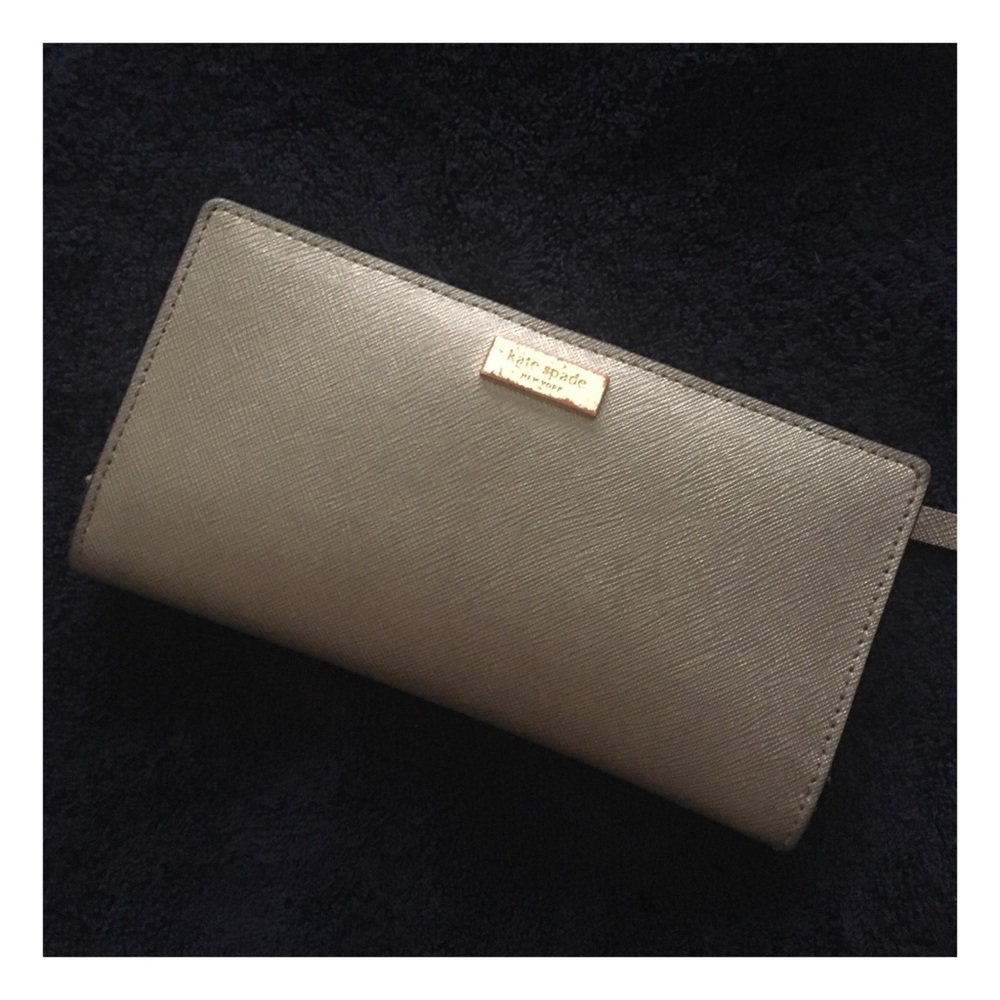 Silver Kate Spade Snap Wallet